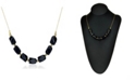 Macy's Black Onyx (9-10mm) Chain Necklace in 14k Yellow Gold